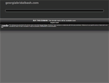 Tablet Screenshot of georgiabridalbash.com
